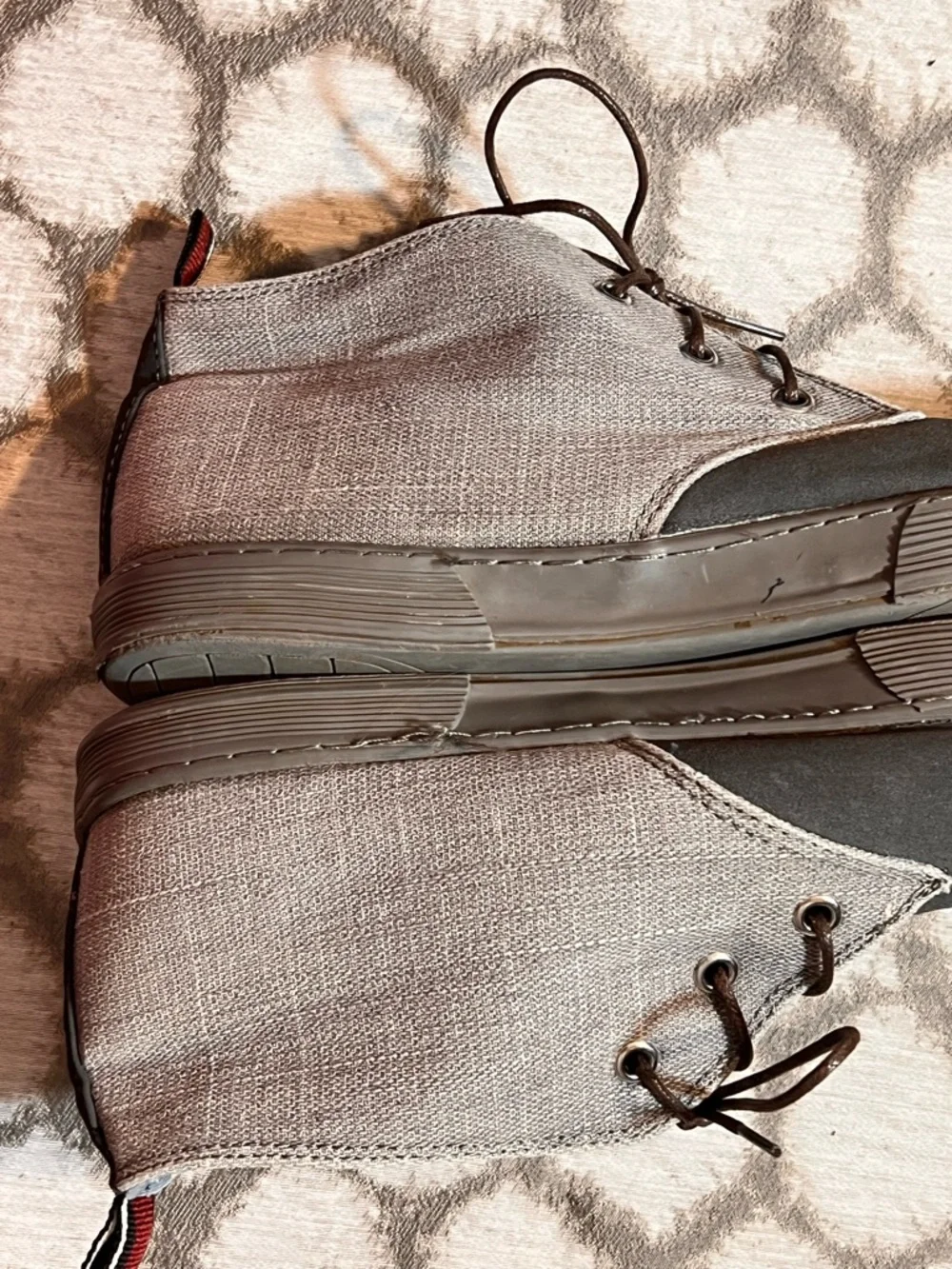 Ben Sherman Two-Tone Gray and Tan Chukka Boots 11.5